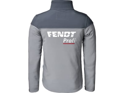 Fendt Softshelljacke "Profi" für Herren hellgrau; dunkelgrau; grün, mit Kragen, Seitentaschen, Brusttasche