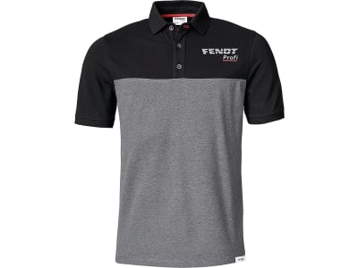 Fendt Poloshirt Herren "Profi" Gr. 4XL grau; schwarz, X991019045000