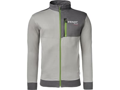 Fendt Sweatjacke "Profi" für Herren hellgrau; dunkelgrau, Logodruck auf Brust und Rücken Fendt Sweatjacke "Profi" für Herren hellgrau; dunkelgrau, Logodruck auf Brust und Rücken