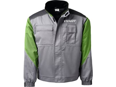 Fendt Winterjacke für Herren blassgrau; nachtgrau; grün, Fendt Logo auf Brust und Rücken