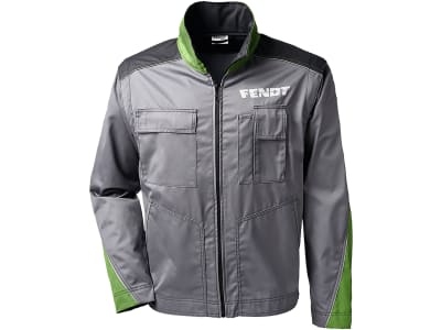 Fendt Multifunktionsjacke für Herren Gr. L hellgrau; dunkelgrau; grün, Logo auf Brust und Rücken, X991018095000