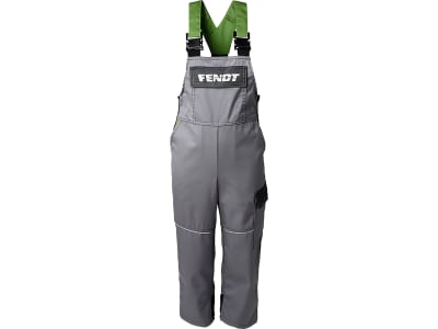Fendt Arbeitshose für Kinder, Gr. 110/116, blassgrau; nachtgrau; grün, X991018119000