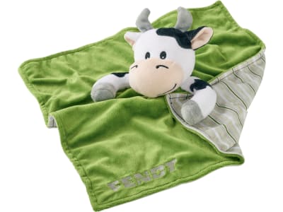 Fendt Schmusetuch für Babys, mit Kuh, grün, X991020096000 Fendt Schmusetuch für Babys, mit Kuh, grün, X991020096000