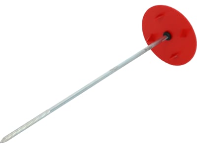 Toptex® Vliesnagel aus Stahl mit PP-Fixierungsteller Toptex® Vliesnagel aus Stahl mit PP-Fixierungsteller