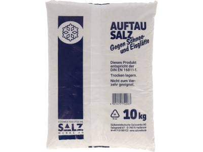 SWS Steinauftausalz Streusalz Kornklasse EF  10 kg Beutel