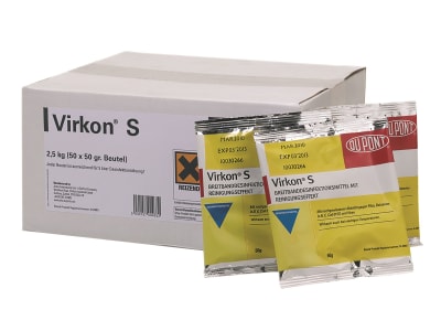 Virkon® S Stalldesinfektionsmittel 2,5 kg Karton (50 Beutel á 50g)