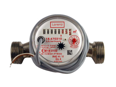 Wasserzähler mit eingebautem Impulsschalter Gewinde 3/4" AG Wasserzähler mit eingebautem Impulsschalter Gewinde 3/4" AG