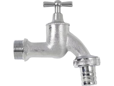 Garantia Chrom-Auslaufhahn Wasserhahn, Außenwasserhahn Garantia Chrom-Auslaufhahn Wasserhahn, Außenwasserhahn