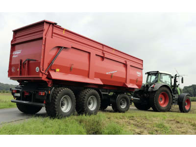 Krampe Deichselanhänger "DA34 Roadrunner" Nutzlast 24 t, Transportvolumen 30,3 m³ Krampe Deichselanhänger "DA34 Roadrunner" Nutzlast 24 t, Transportvolumen 30,3 m³