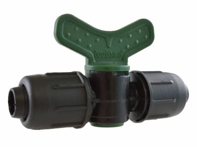 Kugelhahn PE mit zwei Verschraubungen Kugelhahn PE mit zwei Verschraubungen
