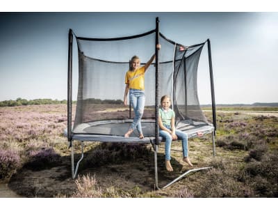 Berg Trampolin "Favorit 430" grün, Ø 430 cm, Höhe 270 cm, mit Sicherheitsnetz "Comfort", 35.14.02.03