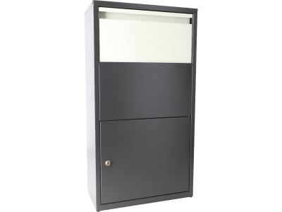 Haussmann Paketbox Paketbriefkasten  30 l 440 x 220 mm nachtgrau; blassgrau  