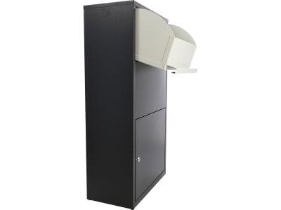 Haussmann Paketbox Paketbriefkasten  30 l 440 x 220 mm nachtgrau; blassgrau  
