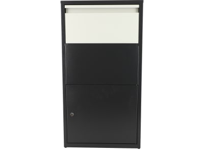Haussmann Paketbox Paketbriefkasten  30 l 440 x 220 mm nachtgrau; blassgrau  