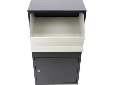 Haussmann Paketbox Paketbriefkasten  30 l 440 x 220 mm nachtgrau; blassgrau  