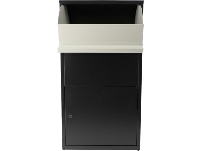 Haussmann Paketbox Paketbriefkasten  30 l 440 x 220 mm nachtgrau; blassgrau  