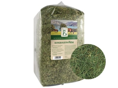 Mühldorfer Bergbauern-Heu aus Bayern erntefrisch verarbeitetes Premium-Heu aus nachhaltiger Produktion für Pferde 10 kg Ballen Mühldorfer Bergbauern-Heu aus Bayern erntefrisch verarbeitetes Premium-Heu aus nachhaltiger Produktion für Pferde 10 kg Ballen
