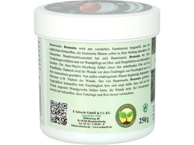 Schacht Baumwachs Brunonia 250 g Dose Paste Schacht Baumwachs Brunonia 250 g Dose Paste