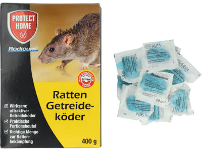 Protect Home Ratten Getreideköder 400 g  zur Rattenbekämpfung 