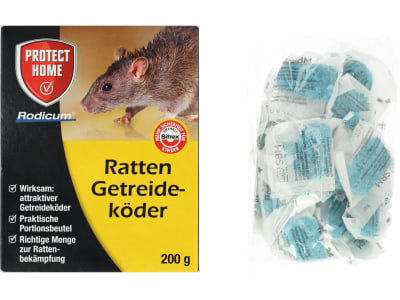 Protect Home Ratten Getreideköder 200 g  zur Rattenbekämpfung 