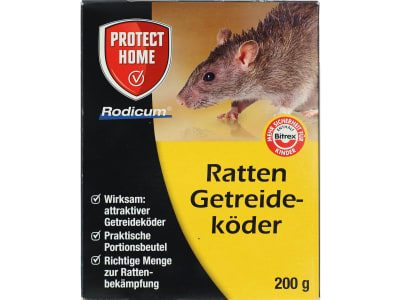Protect Home Ratten Getreideköder 200 g  zur Rattenbekämpfung 