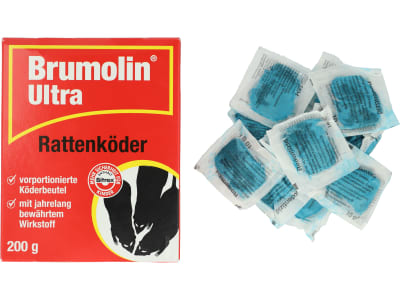 Brumolin Ultra Rattenköder 200 g  zur Rattenbekämpfung 