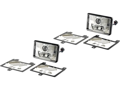LED-Hauptscheinwerferset links/rechts 10 – 30 V 490 lm; 995 lm, Abblendlicht; Fernlicht, für Frontgrill Traktor Fendt, Fiat, Ford New Holland, Massey Ferguson, Steyr, Case IH LED-Hauptscheinwerferset links/rechts 10 – 30 V 490 lm; 995 lm, Abblendlicht; Fernlicht, für Frontgrill Traktor Fendt, Fiat, Ford New Holland, Massey Ferguson, Steyr, Case IH