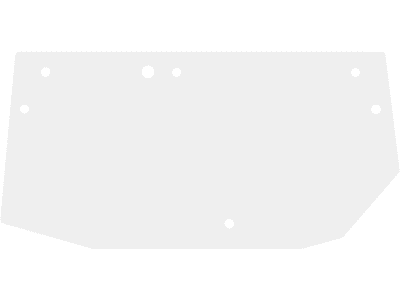 Fendt Heckscheibe grün, für Traktor Vario 200 S, F329810050200