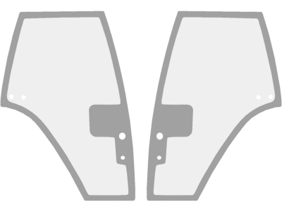 Fendt Türscheibe grün, links/rechts, für Farmer 300, Favorit Fendt Türscheibe grün, links/rechts, für Farmer 300, Favorit