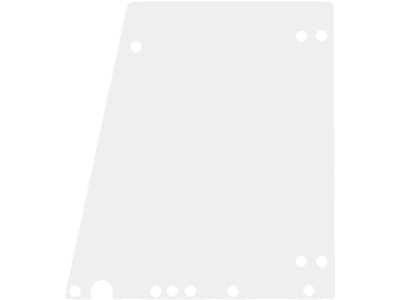 Fendt Türscheibe klar, oben, für Farmer 200 S, 297810030032