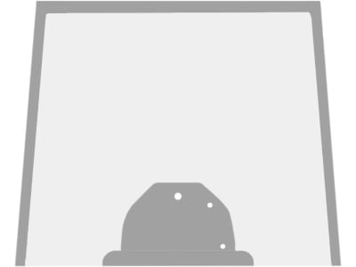 Massey Ferguson Frontscheibe oben, grün, für Traktor MF 5000, 4282184M1