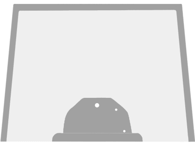 Massey Ferguson Frontscheibe grün, für Traktor MF 5000, 6000, 8000, 3777602M2