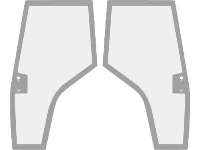 Massey Ferguson Türscheibe klar, links/rechts, für Traktor MF 4000 Massey Ferguson Türscheibe klar, links/rechts, für Traktor MF 4000