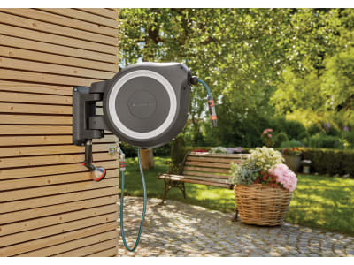 Gardena Wand-Schlauchbox RollUp mit Gartenschlauch  Schlauchtrommel, Gartenschlauchbox 18632-20