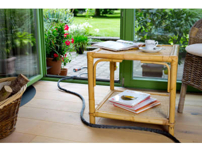 Gardena Textilschlauch Gartenschlauch Liano mit Hahnverbinder Indoor  10 m  1/2" schwarz  35 bar 18427-32