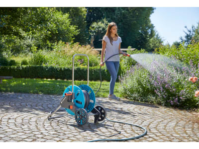 Gardena Textilschlauch Gartenschlauch Liano mit Hahnverbinder Indoor  10 m  1/2" schwarz  35 bar 18427-32