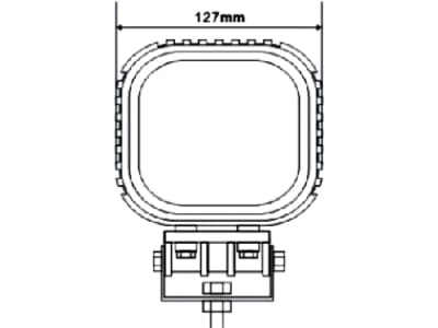 LED-Arbeitsscheinwerfer 2.700 lm 48 W, 10 – 30 V, 16 LEDs, quadratisch, für Traktor Fendt Vario 300, 500, 700, 800, 9000 LED-Arbeitsscheinwerfer 2.700 lm 48 W, 10 – 30 V, 16 LEDs, quadratisch, für Traktor Fendt Vario 300, 500, 700, 800, 9000
