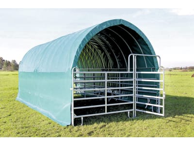 Growi® Weidezelt für Pferde B x H x T 3,6 x 3,25 x 7,2 m mit 7 Panels, 990407