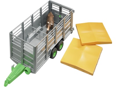 Bruder® Modell "Viehtransportanhänger" mit einer Kuh 1:16, 02227 Bruder® Modell "Viehtransportanhänger" mit einer Kuh 1:16, 02227