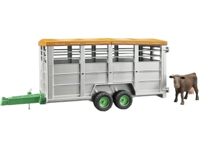 Bruder® Modell "Viehtransportanhänger" mit einer Kuh 1:16, 02227 Bruder® Modell "Viehtransportanhänger" mit einer Kuh 1:16, 02227