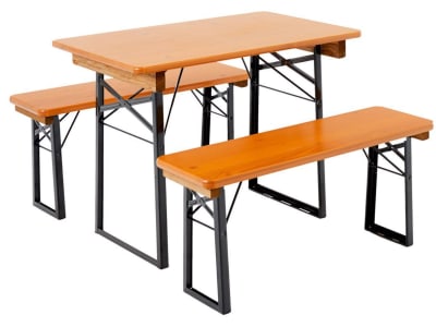 RUKU Bierzeltgarnitur Shorty 3-tlg., 108 cm, mit 67 cm breitem Tisch, Brauereiqualität RUKU Bierzeltgarnitur Shorty 3-tlg., 108 cm, mit 67 cm breitem Tisch, Brauereiqualität