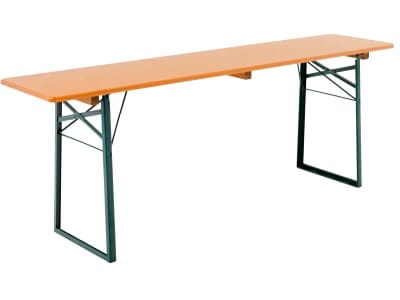 RUKU Bierzeltgarnitur 3-tlg., 220 cm, 50 cm breiter Tisch 1 Tisch + 1 Bank mit + 1 Bank ohne Lehne  Kiefer lasiert 3-teilig
