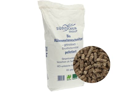 Südzucker Bio Rübenmelasseschnitzel Rübenschnitzel pelletiert für Pferde, Rinder und Schweine 25 kg Sack Südzucker Bio Rübenmelasseschnitzel Rübenschnitzel pelletiert für Pferde, Rinder und Schweine 25 kg Sack