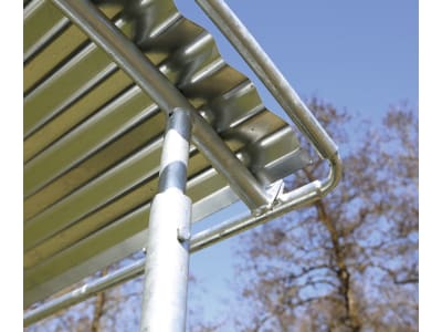 KERBL Heuraufe "Hobby" 1,50 x 2,40 x 1,50 m 8 Fressplätze, feuerverzinkt, für Pferde, Rund- und Rechteckballen bis 1,40 m Länge, 291300 KERBL Heuraufe "Hobby" 1,50 x 2,40 x 1,50 m 8 Fressplätze, feuerverzinkt, für Pferde, Rund- und Rechteckballen bis 1,40 m Länge, 291300