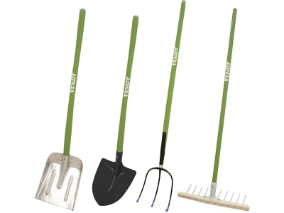 Fendt Gartengeräteset für Kinder, mit 2 Schaufeln, Holzrechen und Heugabel, X991020294000 Fendt Gartengeräteset für Kinder, mit 2 Schaufeln, Holzrechen und Heugabel, X991020294000
