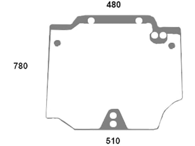 Heckscheibe, grün, oben, Siebdruck, unten 470 mm, für Case IH JX, Quantum Heckscheibe, grün, oben, Siebdruck, unten 470 mm, für Case IH JX, Quantum