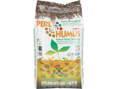 Humintech PERLHUMUS® organisches Bodenadditiv mit 60% Huminstoffe 20 kg Sack  Granulat