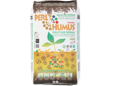 Humintech PERLHUMUS® organisches Bodenadditiv mit 60% Huminstoffe 20 kg Sack  Granulat