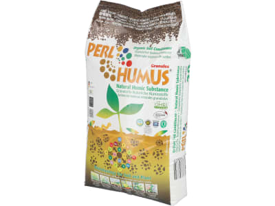 Humintech PERLHUMUS® organisches Bodenadditiv mit 60% Huminstoffe 20 kg Sack  Granulat