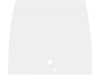 Massey Ferguson Frontscheibe oben, für Traktor MF 4000, 5000, 6000 mit Freisichtmotorhaube, 4382794M4